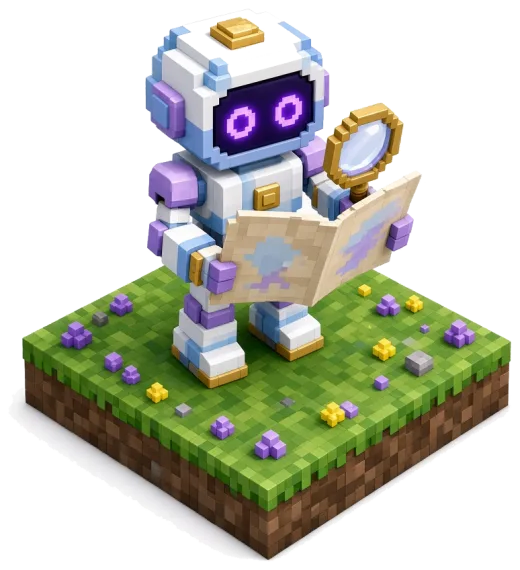 Маскот RobloxVerse изучает пустую карту