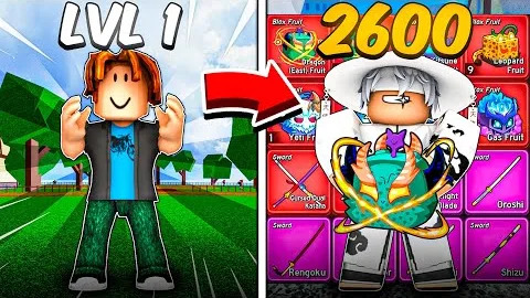 КАК Я ПРОШЕЛ ВЕСЬ BLOX FRUITS от 0 ДО MAX LVL В ROBLOX!?