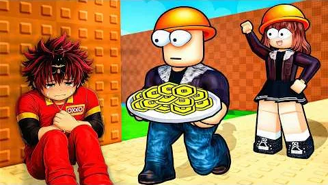Меня усыновили триллионеры в Kick a Lucky Block